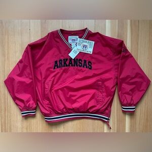 Arkansas Razorbacks Vintage Pullover Jacket Men’s XL 90s NWT!